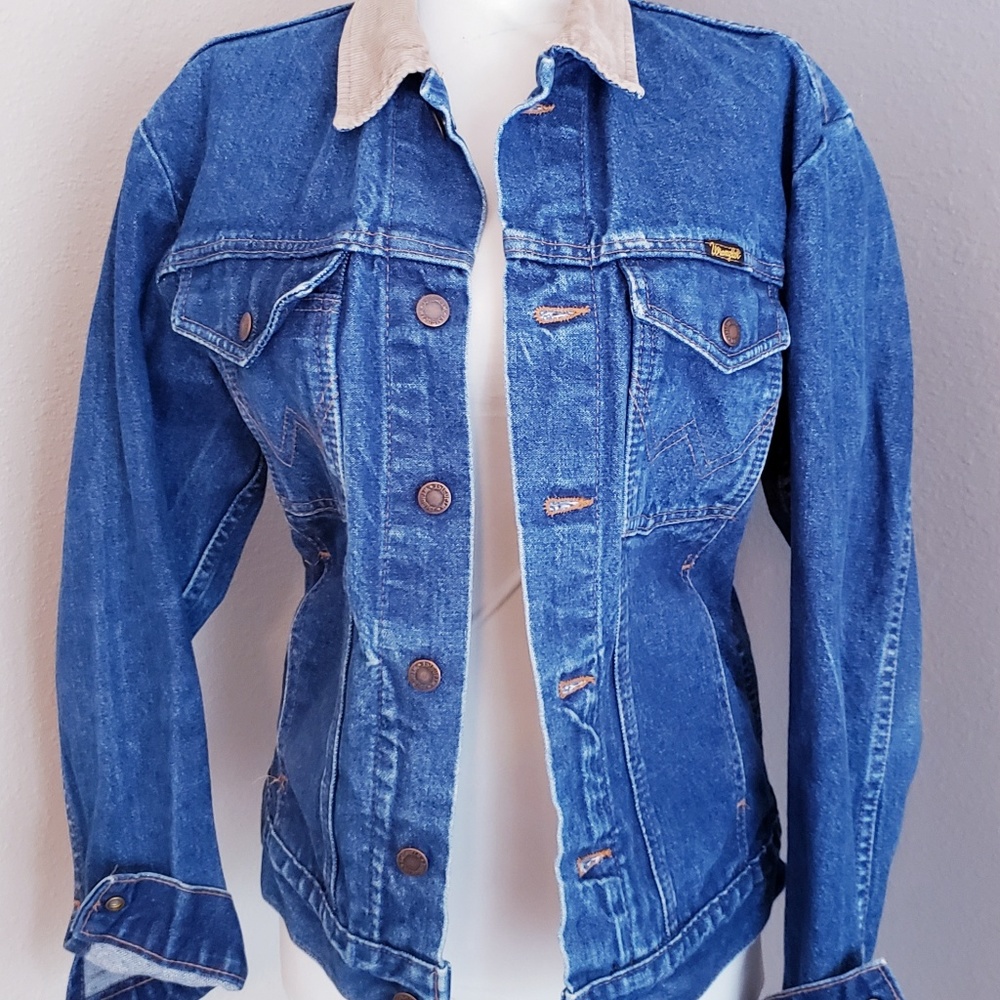 Wrangler Cowboy-Fit Jean Jacket with Corduroy